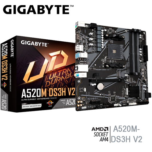 Placa Madre Gigabyte A520m Ds3h Ac Wifi (a520m Ds3h Ac) Socket Am4, Ram Ddr4 Buss 4733oc Mhz