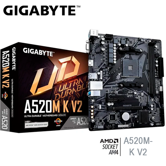 Placa Madre Gigabyte A520m K V2 (a520m K V2) Socket Am4, Ram Ddr4 Buss 5100oc Mhz
