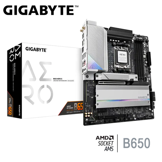 Placa Madre Gigabyte B650 Aero G (b650-aero-g) Socket Am5, Ram Ddr5 Buss 8000oc Mhz, Wifi 6e