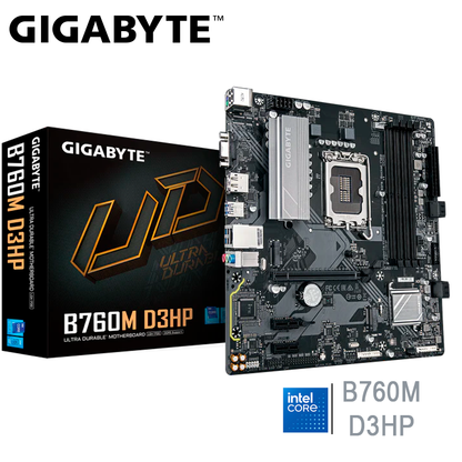 Placa Madre Gigabyte B760m D3hp (b760m D3hp Ddr4) Socket Lga 1700, Ram Ddr4 Buss 5333oc Mhz, 14va, 13va, 12va Gen