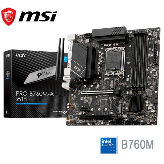 Placa Madre Msi B760m-a Pro Wifi (msi B760m-a Pro Wifi Ddr5) Socket Lga 1700, Ram Ddr5, 14va, 13va, 12va Gen