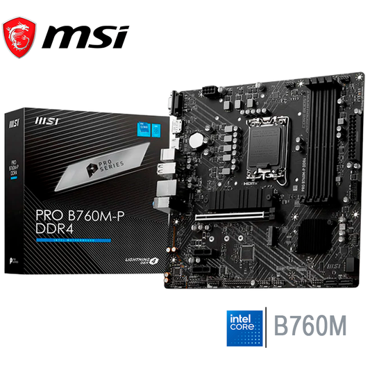 Placa Madre Msi B760m-p Pro (pro B760m-p Ddr5) Socket Lga 1700, Ram Ddr5 Buss 6800oc Mhz, 14va, 13va, 12va Gen