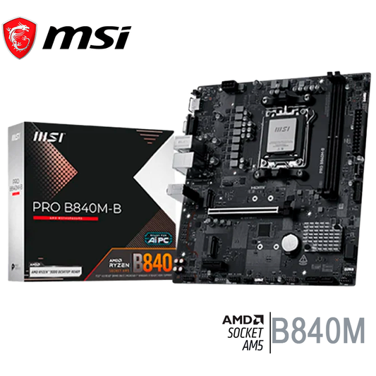 Placa Madre Msi B840m-b Pro (pro B840m-b) Am5 2 Slot De Ram Ddr5