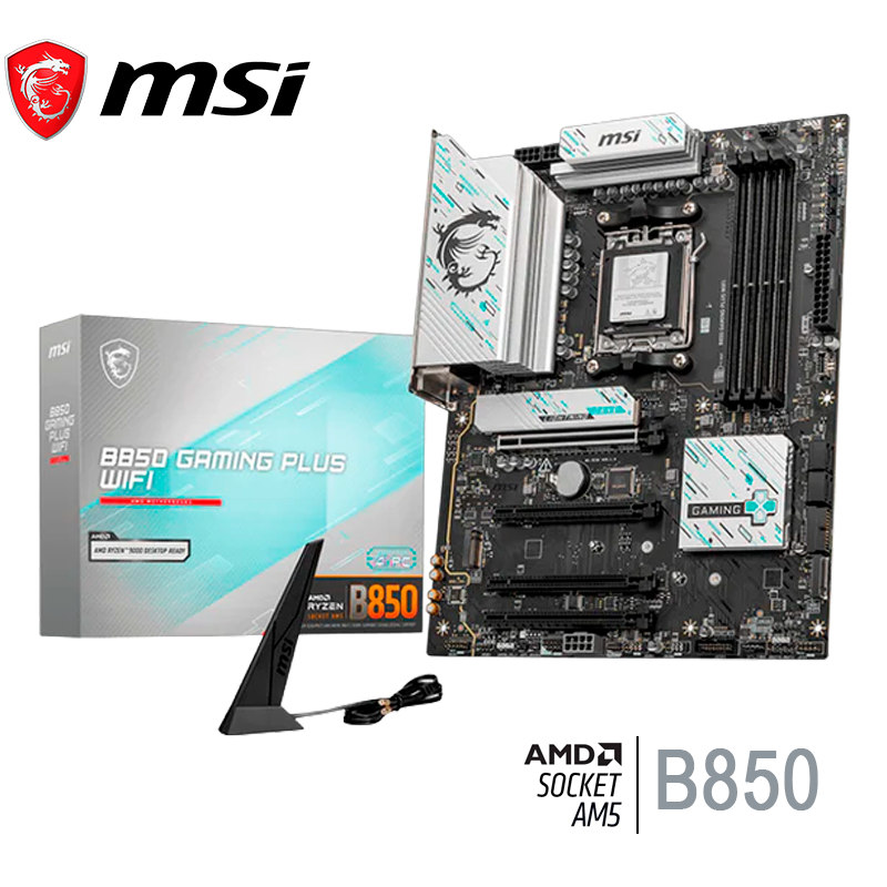 Placa Madre Msi B850 Plus Wifi (b850 Gaming Plus Wifi) Socket Am5, Ddr5 Atx 4 Slot De Ram