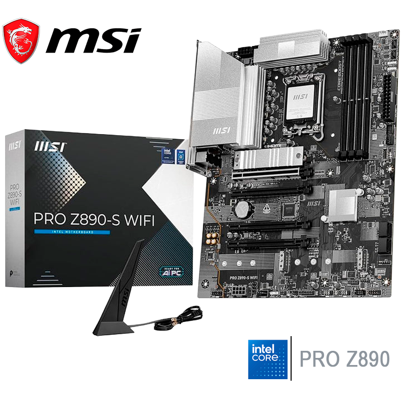 Placa Madre Msi Z890-s Pro Wifi (90pro-z890-s-wifi) Socket Lga 1851, Ram Ddr5, Core Ultra Gen., Wifi 7