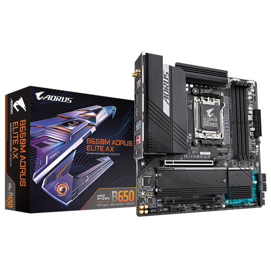 Placa Madre Gigabyte B650 Aorus Elite Ax V2 (b650 Aorus Elite Axv2) Socket Am5, Ram Ddr5 Buss 8000oc Mhz, Wifi