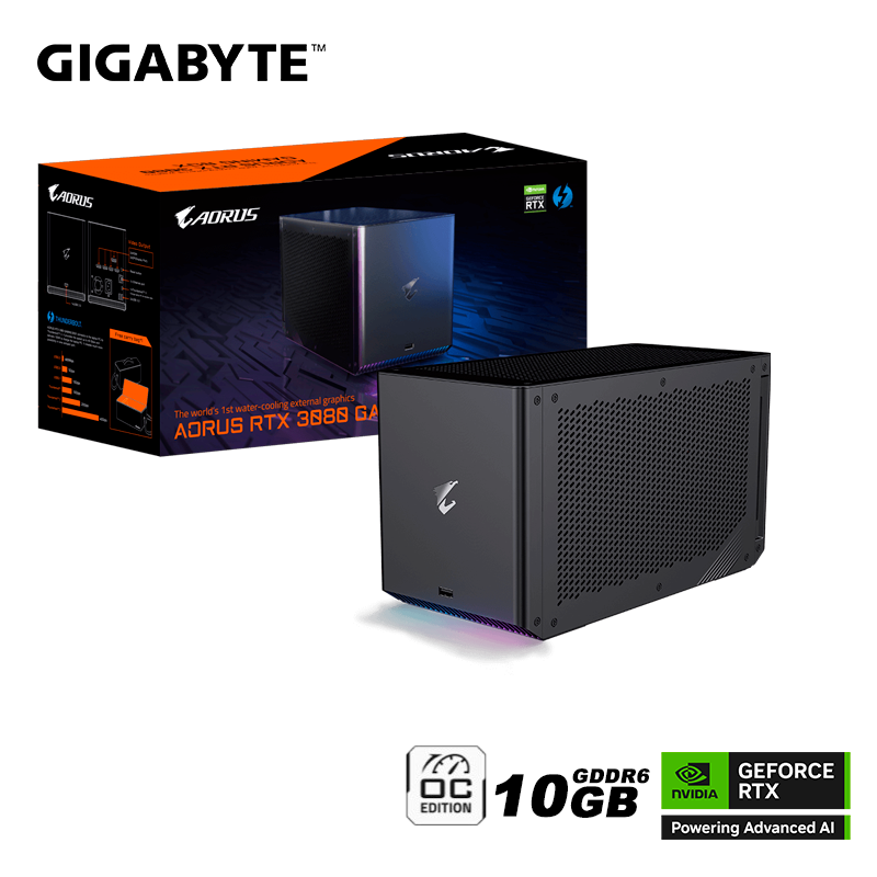 Tarjeta De Video Externo Gigabyte Geforce Rtx 3080 Gaming Box 10gb Gddr6x (gv-n3080ixeb-10gd) Nvidia 320 Bits