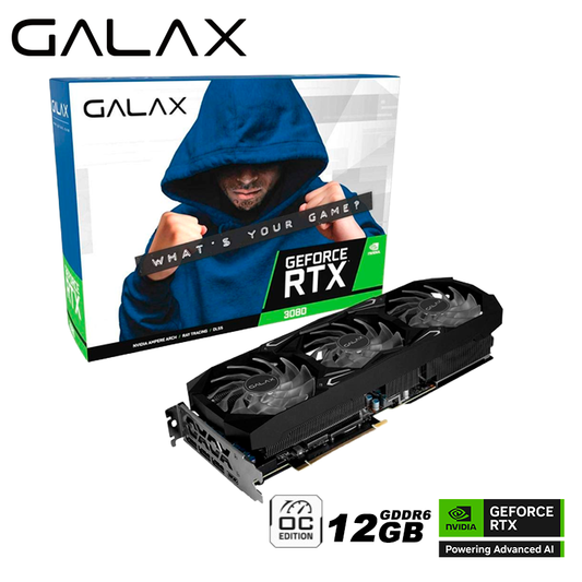 Tarjeta De Video Galax Geforce Rtx 3080 Sg Lhr 12gb Gddr6x (38nom5md99ss) Nvidia 384 Bits, 3 Ventiladores