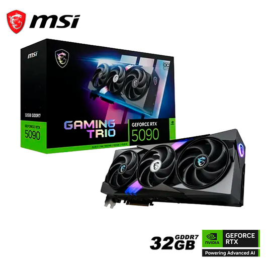 Tarjeta De Video Msi Geforce Rtx 5090 Gaming Trio Oc 32gb Gdrr7 (g5090-32gtc) Nvidia 512 Bits, 3 Ventiladores