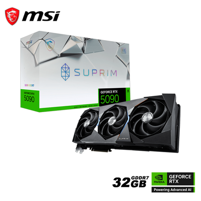 Tarjeta De Video Msi Geforce Rtx 5090 Suprim Oc 32gb Gddr7 (g5090-32spc) Nvidia 512 Bits, 3 Ventiladores
