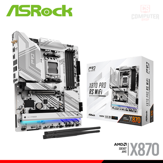 Placa Madre Asrock X870 Pro Rs Wifi (90x870 Pro Rs Wifi ) Socket Am5, Ram Dddr5 Buss 8000oc Mhz, Wifi 7